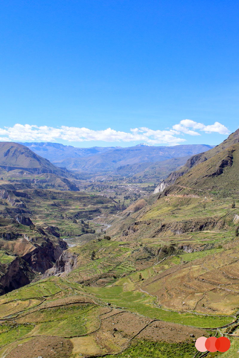 Colca Tal Blick, Peru