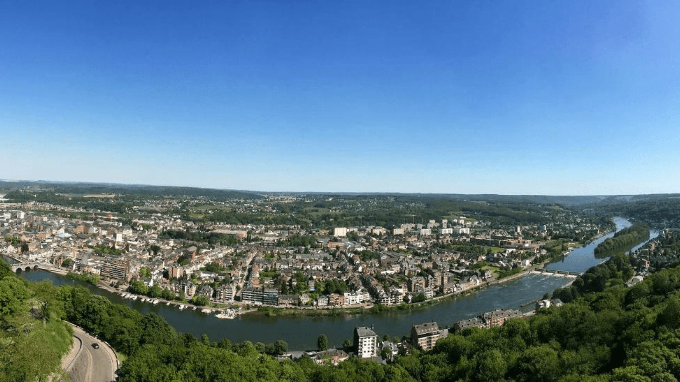 Blick auf Namur, Geheimtipp Belgien Wallonie