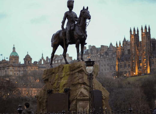 Reiterstatue Edinburgh, Schottland Reisetipps und Sehenswürdigkeiten