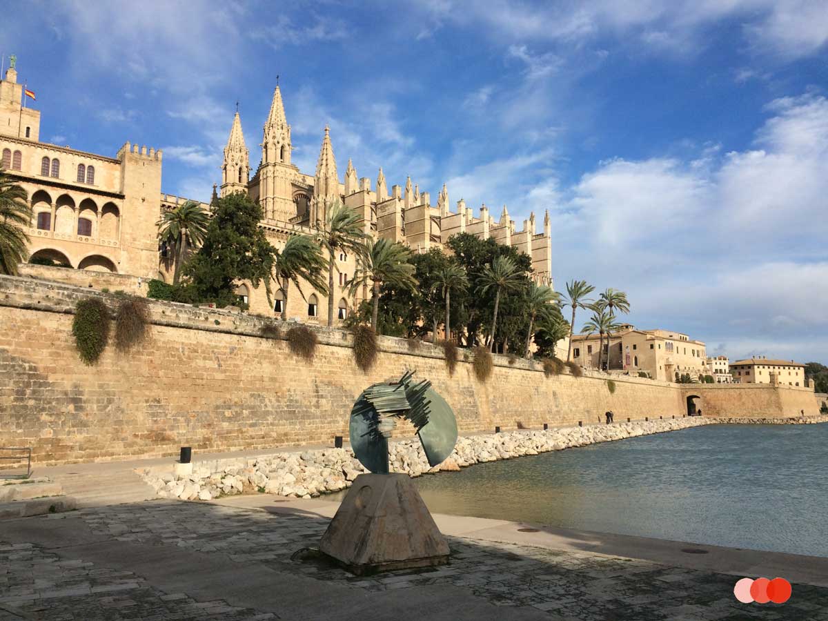 Blick auf die Kathedrale in Palma, Mallorca