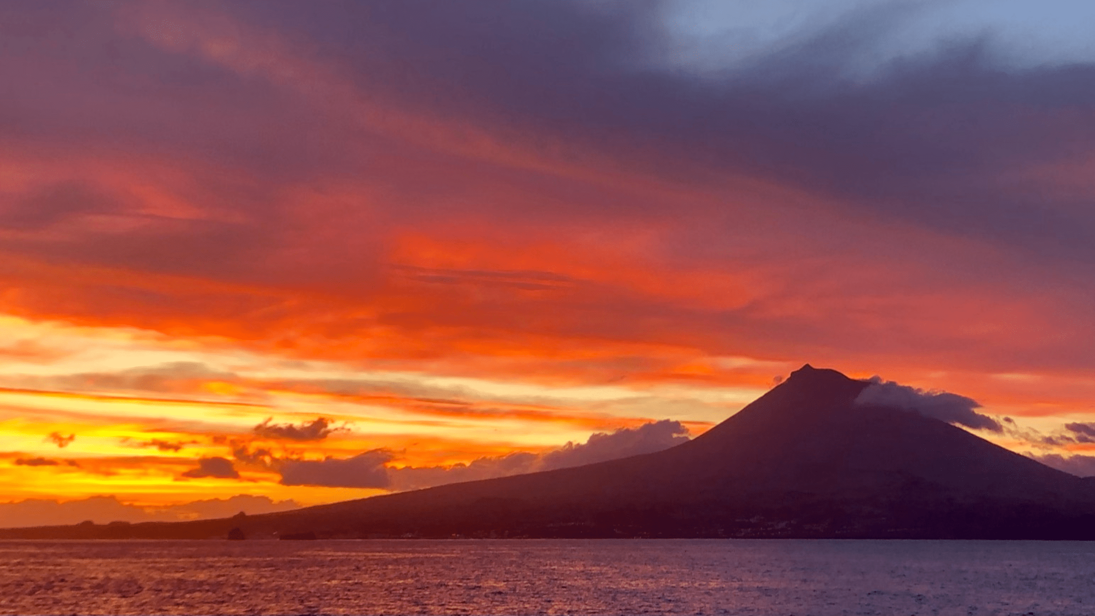Pico bei Sonnenaufgang