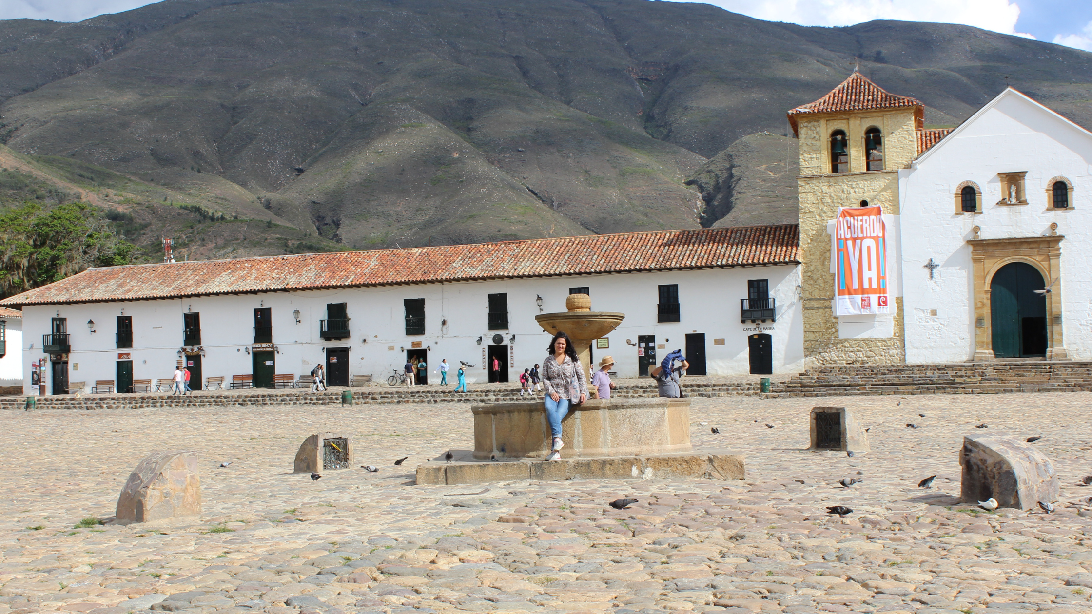 Dorfplatz von Villa de Leyva in Kolumbien