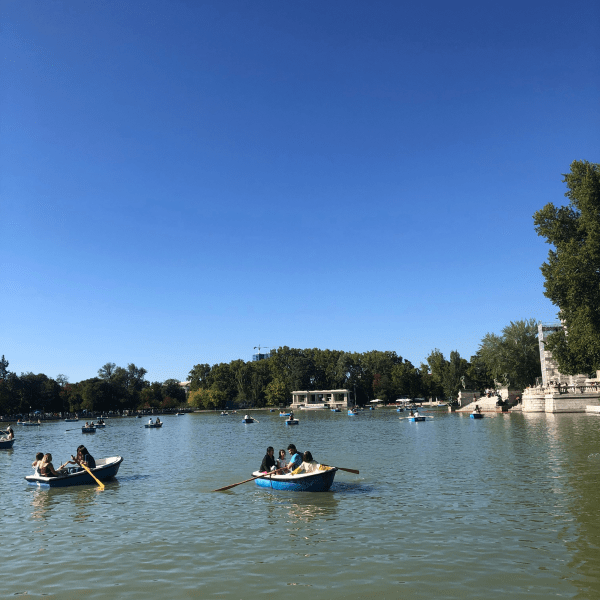Bootfahren Retiro-Park, Madrid