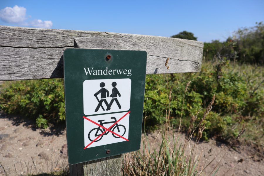 Kennzeichnung Wanderweg für die Braderuper Heide