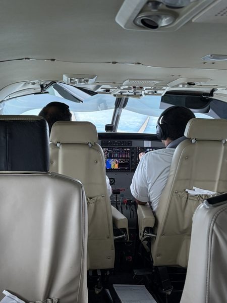 Im Flugzeug von Costa Rica nach Panama